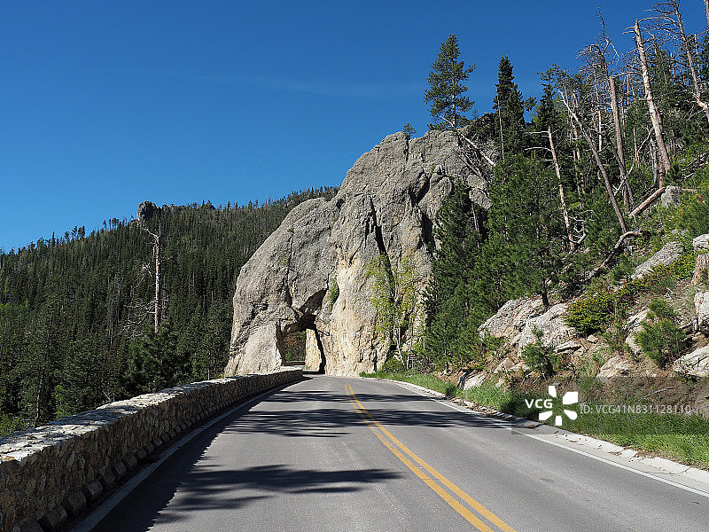南达科他州黑山胡德隧道图片素材