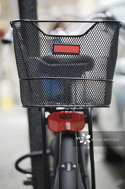 自行车上的篮子图片素材