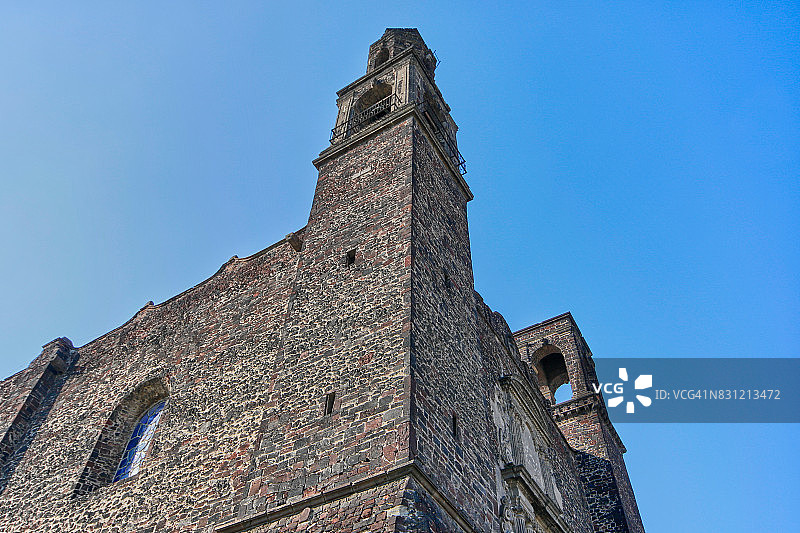 墨西哥墨西哥城特拉特洛尔科圣地亚哥教堂图片素材