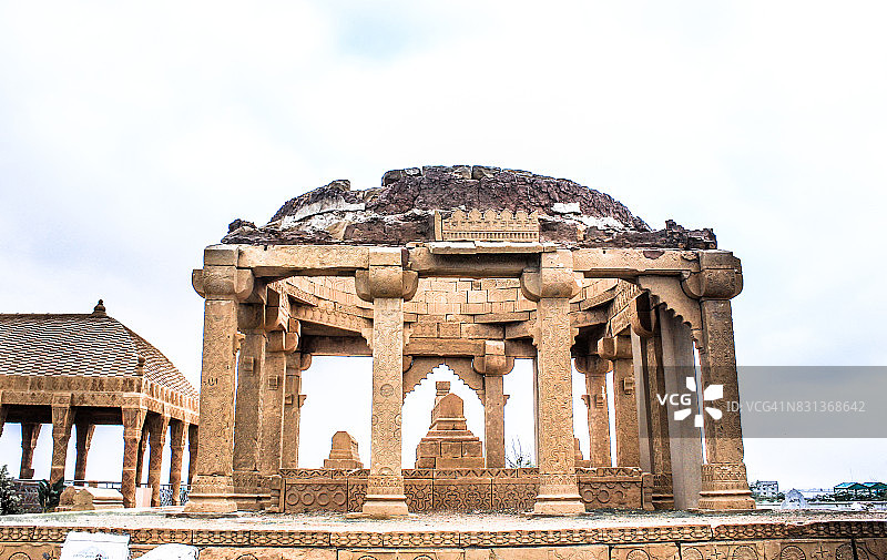 巴基斯坦卡拉奇的乔昆迪墓群图片素材