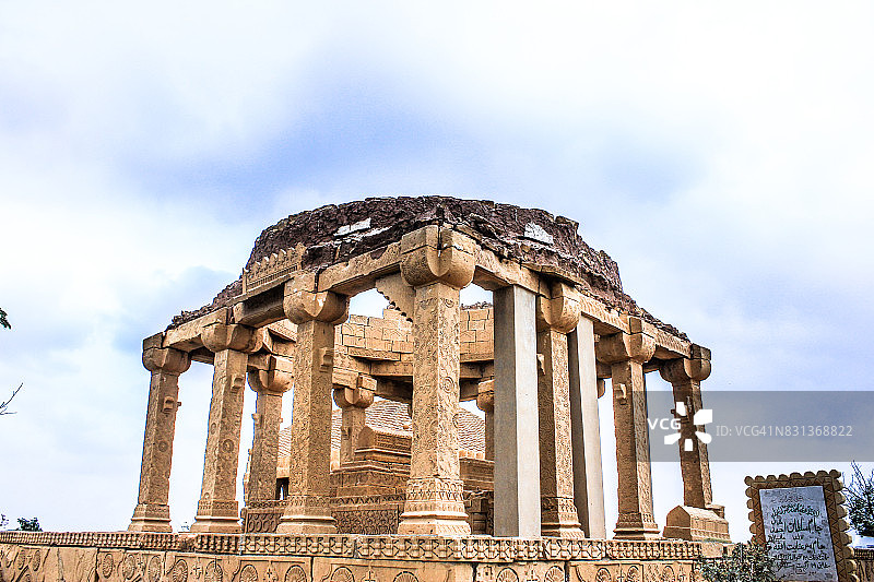 巴基斯坦卡拉奇的乔昆迪墓群图片素材