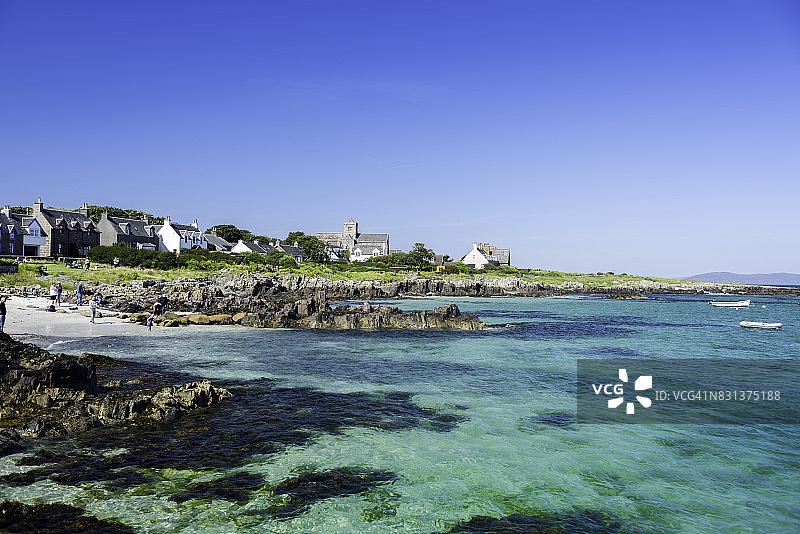 烈士湾-苏格兰内赫布里底群岛艾奥纳岛图片素材