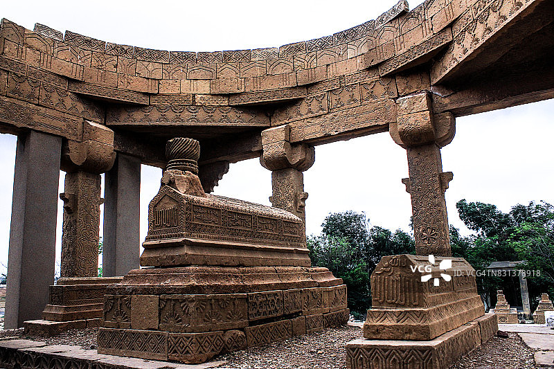 巴基斯坦卡拉奇的乔昆迪墓群图片素材