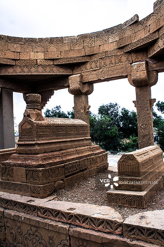 巴基斯坦卡拉奇的乔昆迪墓群图片素材