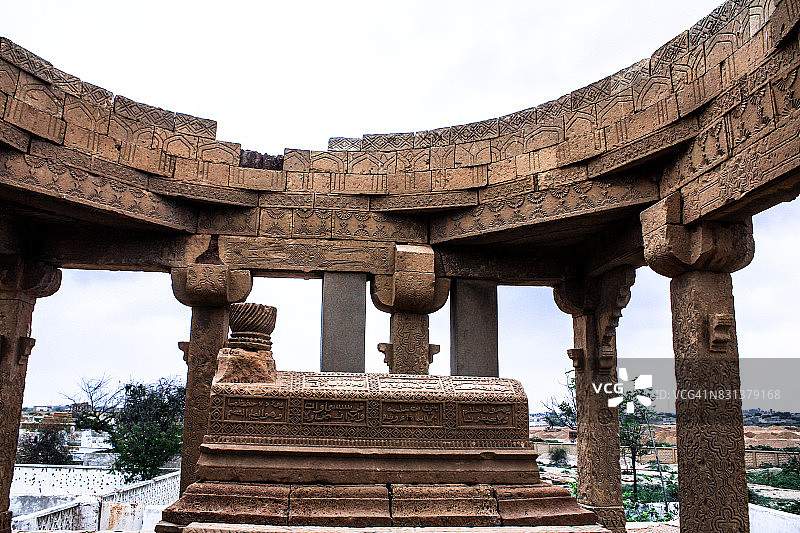 巴基斯坦卡拉奇的乔昆迪墓群图片素材