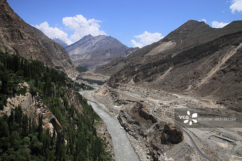 喀里马巴德：山村风光图片素材