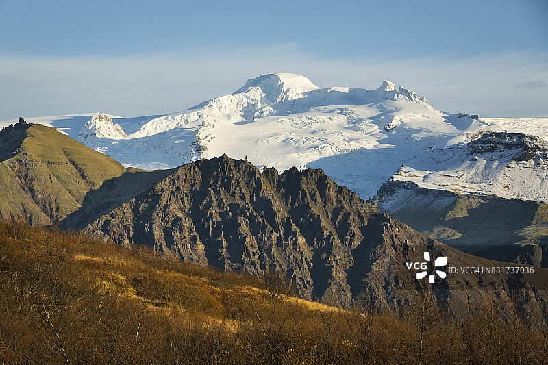 冰岛最高峰的午后光线，海拔2110米图片素材