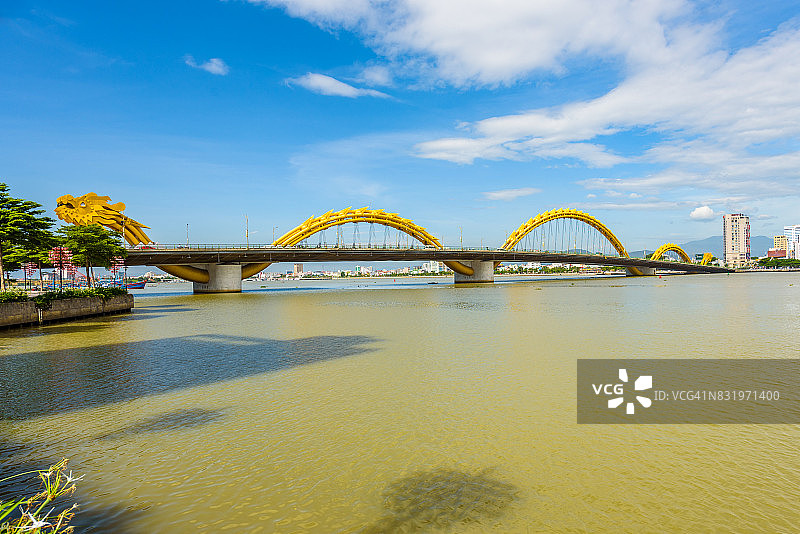 越南岘港韩江附近的景色。岘港是越南的中心城市图片素材