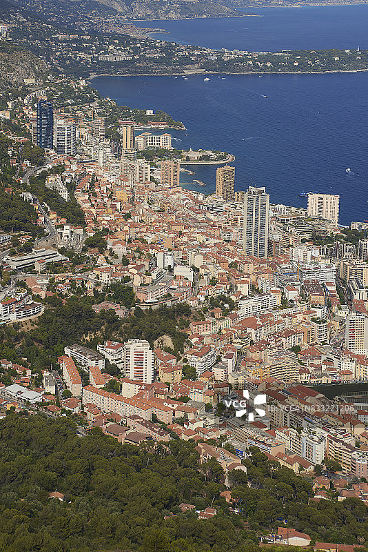 摩纳哥高角度景观图片素材
