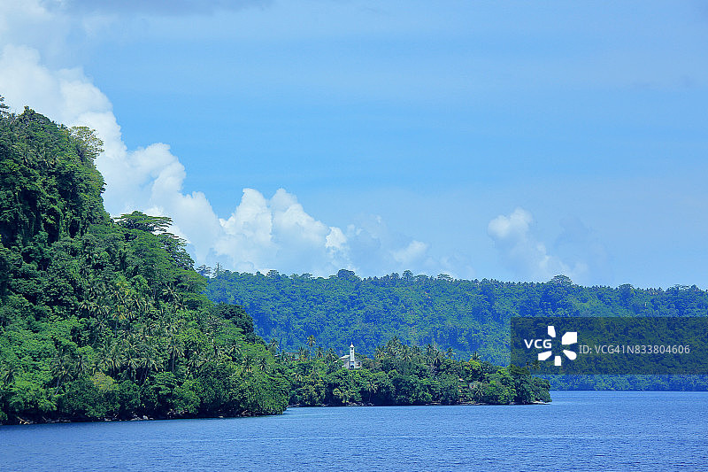 巴布亚新几内亚加罗韦岛入口图片素材