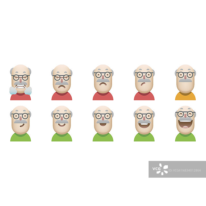 客户满意度头像图标集图片素材