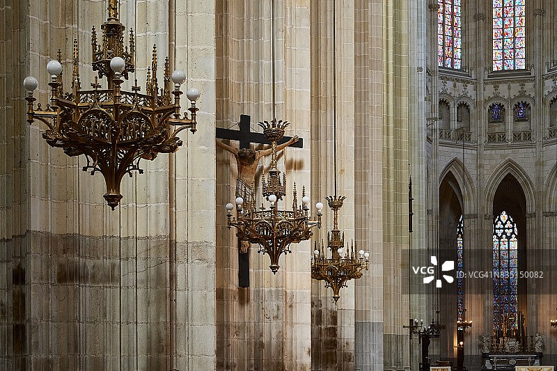 法国南特大教堂图片素材