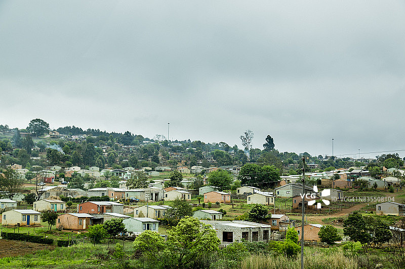 南非东北部普马兰加省的非洲乡镇图片素材