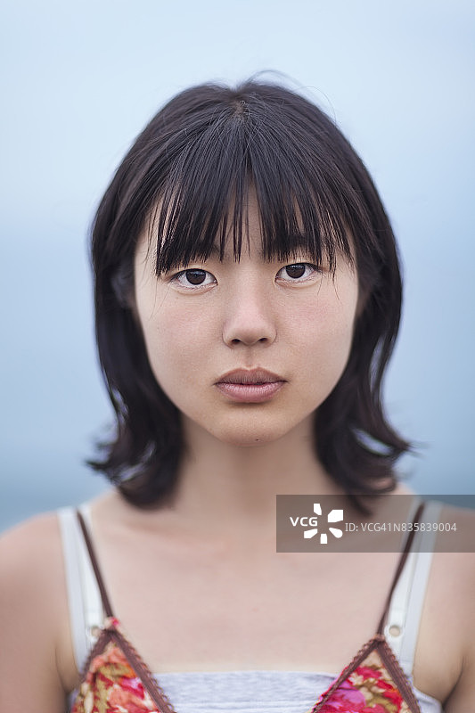 年轻日本女性的肖像图片素材