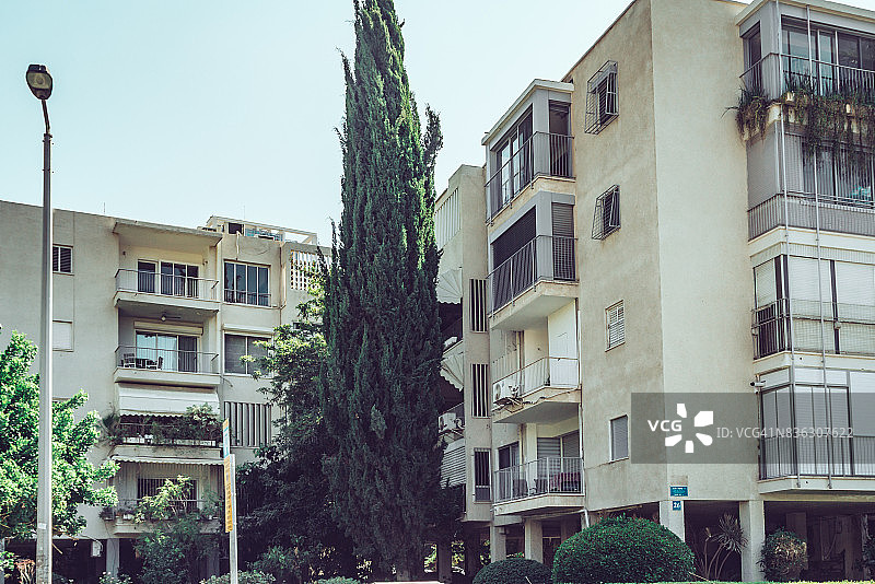 特拉维夫市中心住宅楼样品图片素材