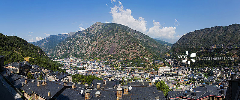 安道尔城全景（安道尔）图片素材