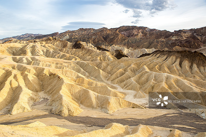 死亡谷国家公园内的扎布里斯基角图片素材