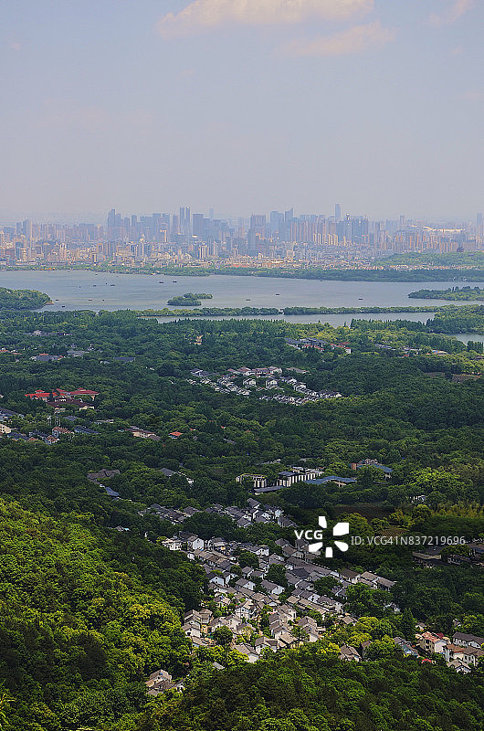 杭州北高峰秀丽风光图片素材