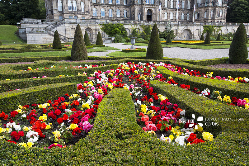 英国达勒姆郡巴纳德城堡的著名鲍斯博物馆图片素材