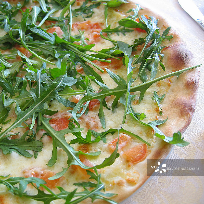 火箭菜披萨图片素材