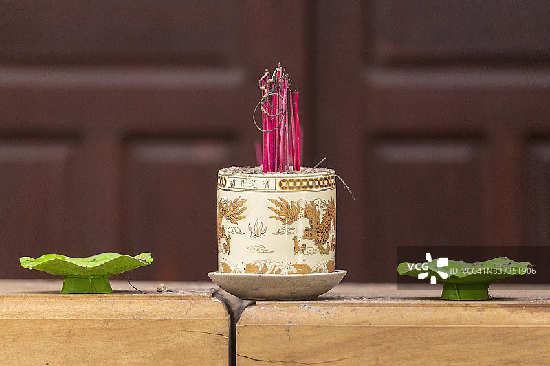 越南祭祀屋的装饰元素图片素材