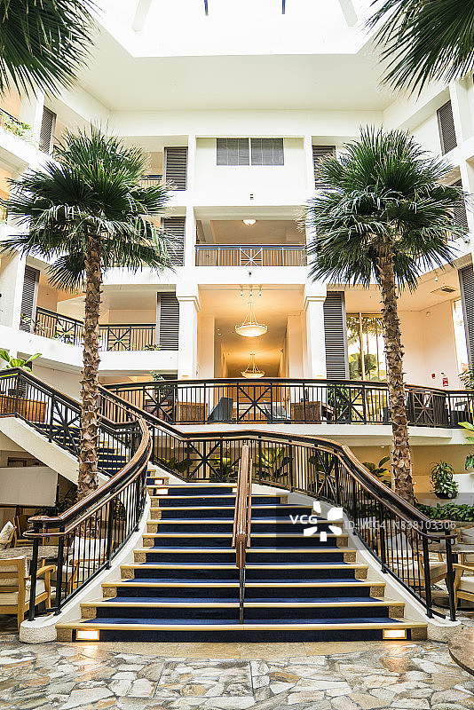 华丽酒店的室内景观图片素材