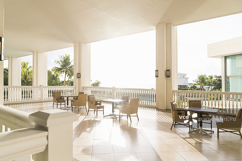 关岛酒店露台景观图片素材
