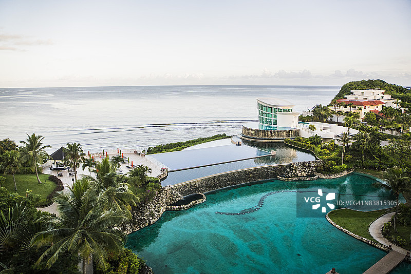 酒店窗外的景色图片素材