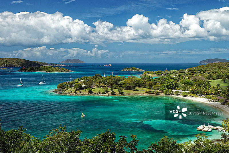 凯内尔湾，美属维尔京群岛，美国图片素材