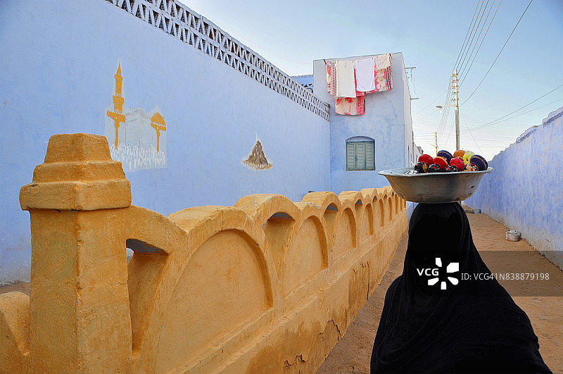 阿斯旺努比亚村庄图片素材