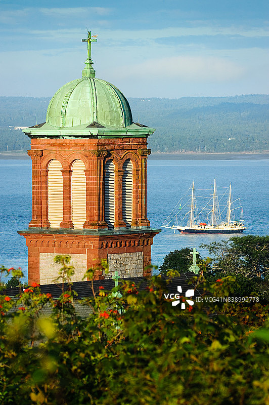 高桅横帆船节，加拿大新不伦瑞克省圣约翰图片素材