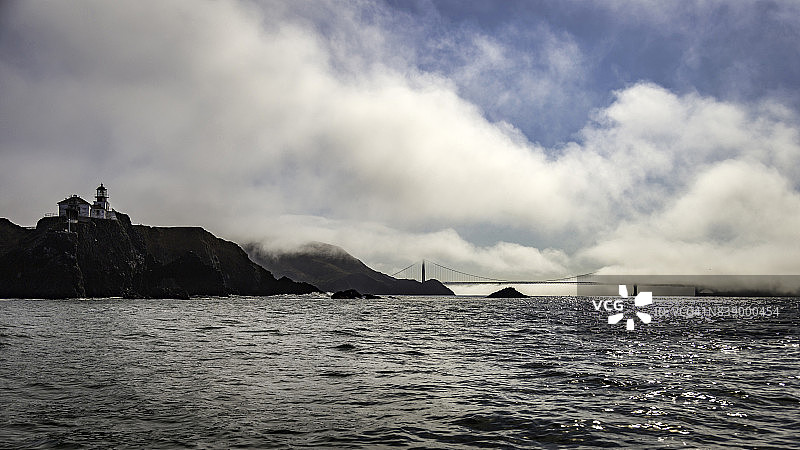 博尼塔角进入旧金山外海湾环绕图片素材
