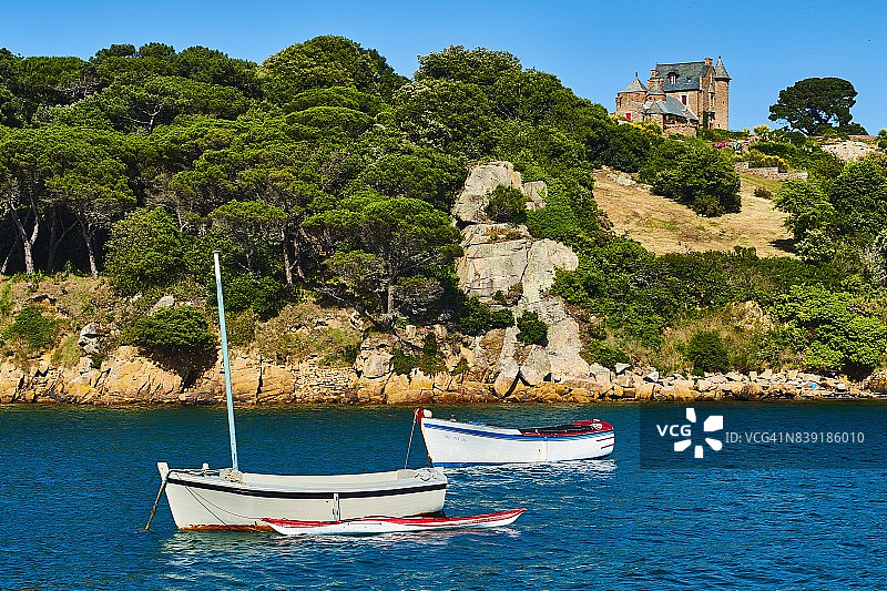 法国布列塔尼的布雷阿岛图片素材