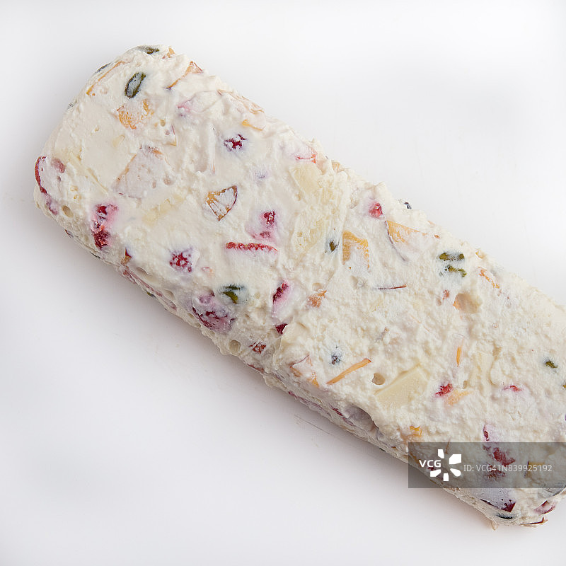 草莓和油桃半冻糕图片素材