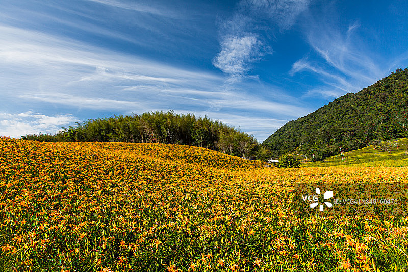 花莲玉里镇赤科山与富里镇六十石山图片素材