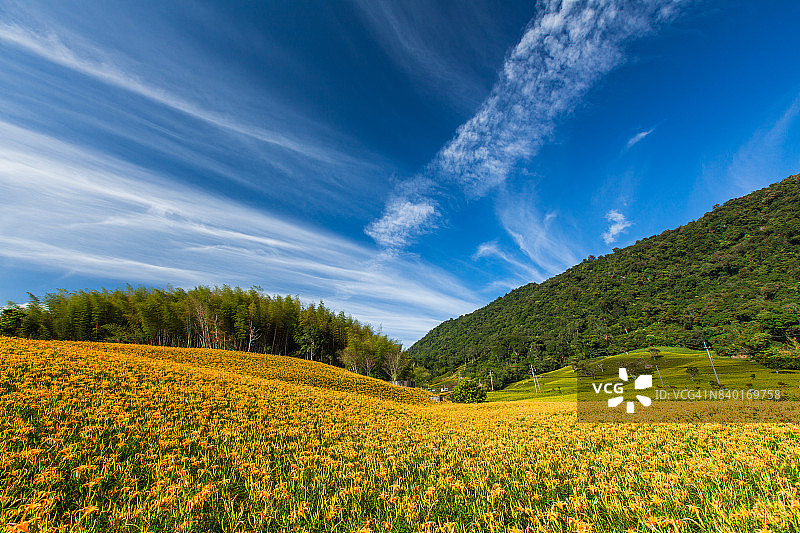 花莲玉里镇赤科山与富里镇六十石山图片素材