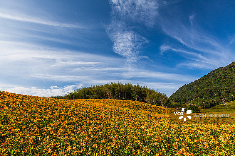 花莲玉里镇赤科山与富里镇六十石山图片素材