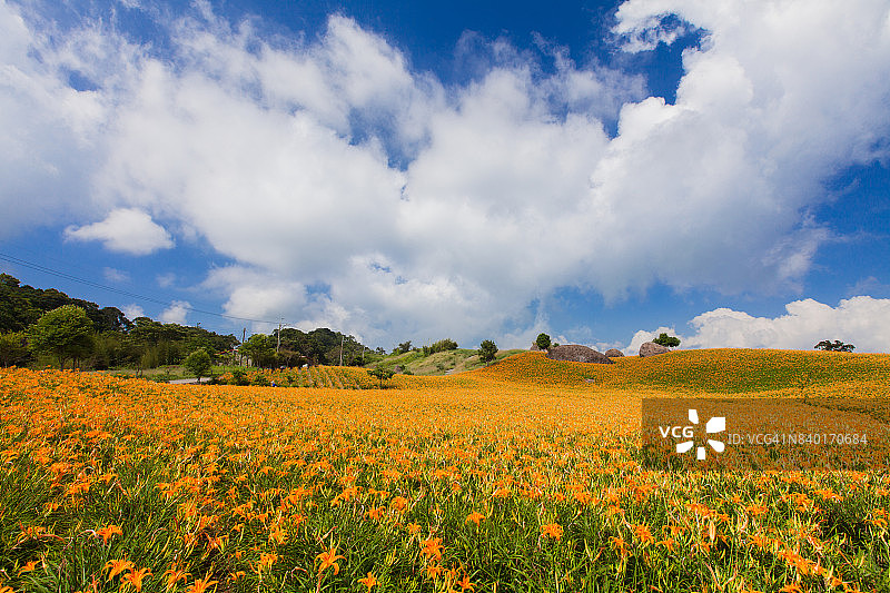 花莲玉里镇赤科山与富里镇六十石山图片素材