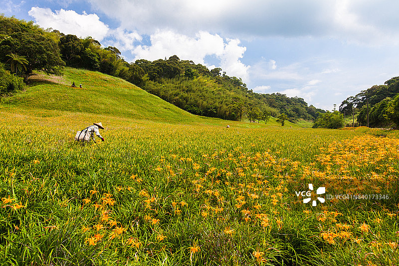 花莲玉里镇赤科山与富里镇六十石山图片素材