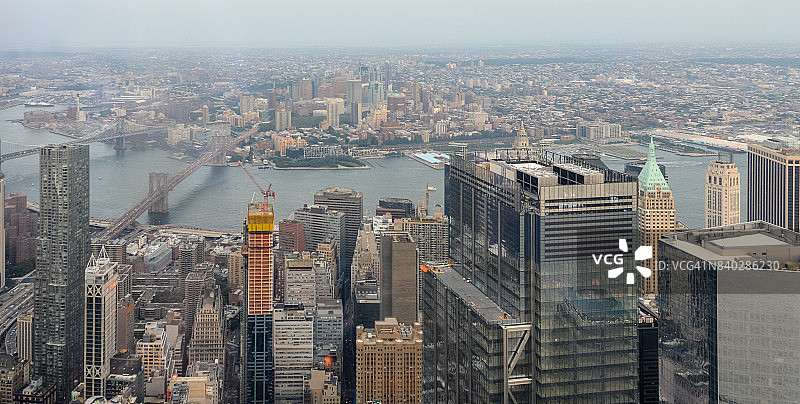 纽约市天际线和城市景观图片素材