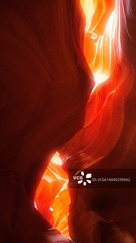 羚羊峡谷上游的天然岩石图片素材