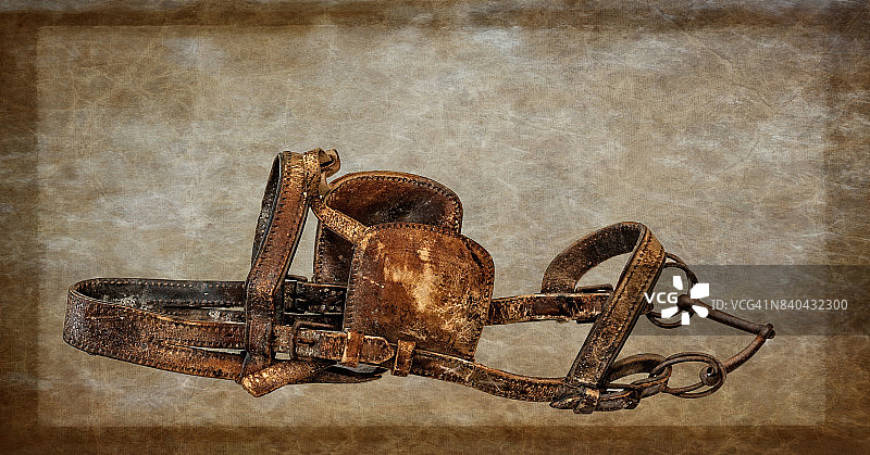 旧皮革马具图片素材