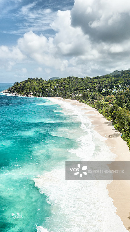塞舌尔马埃岛安斯安坦当斯航拍图片素材