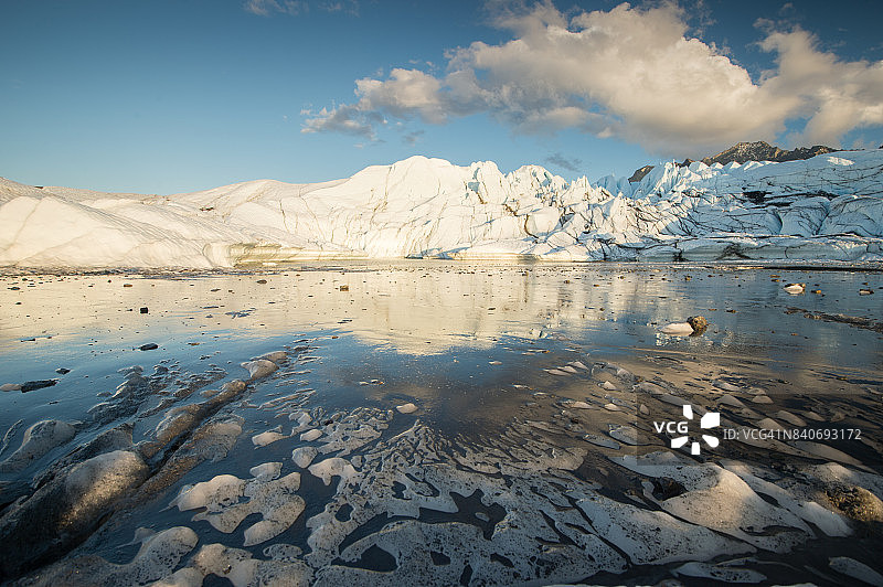马塔努斯卡冰川，阿拉斯加图片素材