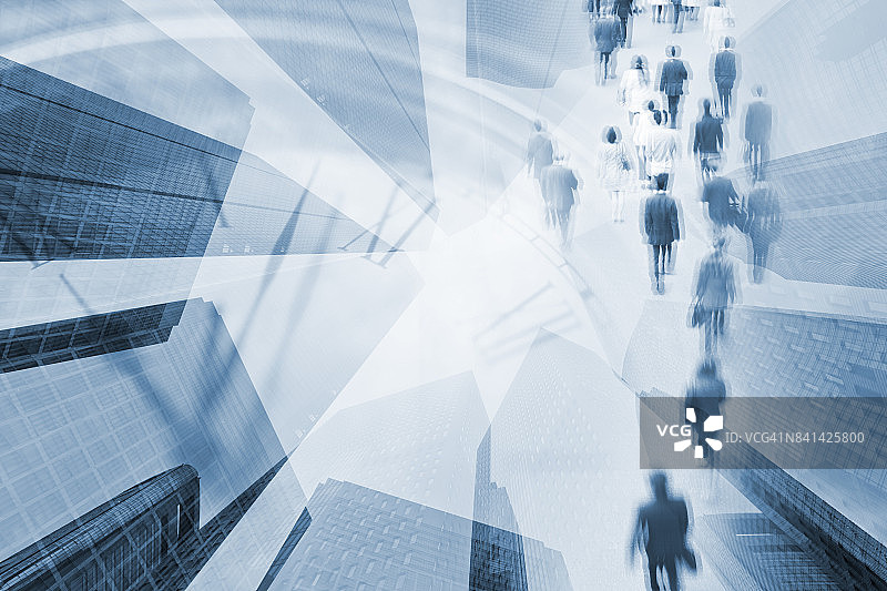 东京商业场景的数字合成图像图片素材