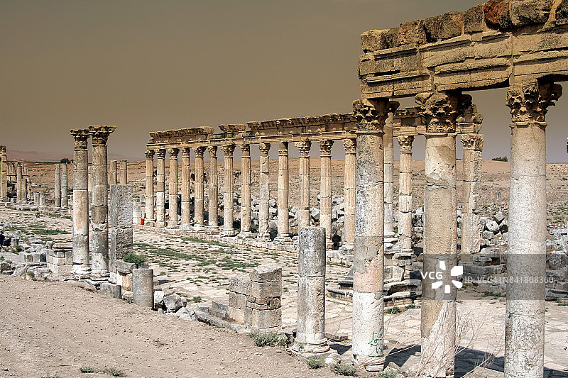 叙利亚阿帕米亚的卡多·马克西姆斯图片素材