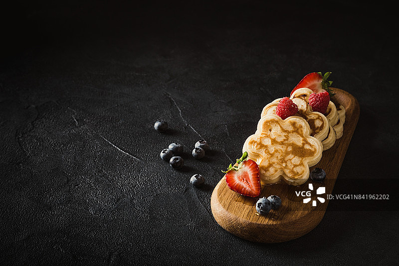 花朵造型的苏格兰薄煎饼图片素材