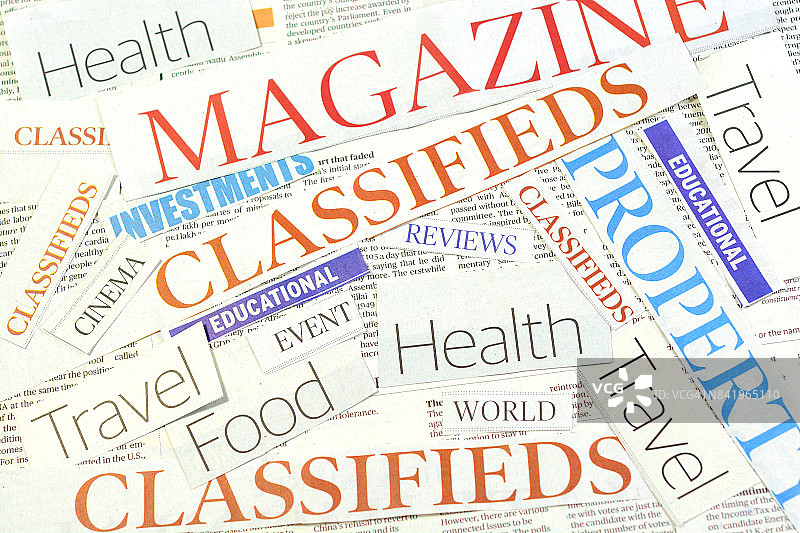 报纸版面图片素材