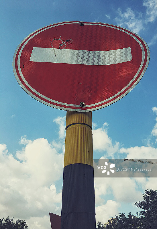 禁止驶入交通标志图片素材