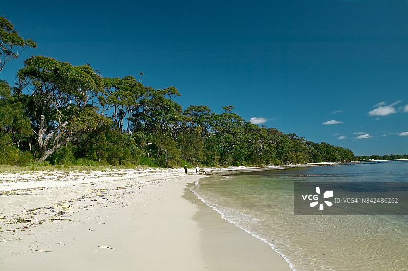 文森蒂亚海滩，杰维斯湾，澳大利亚新南威尔士州图片素材